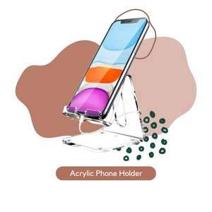 acrylic phone clear holder