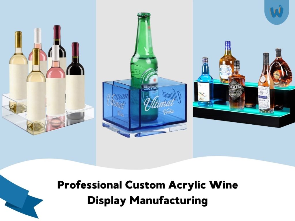 custom acrylic wine display manufacturer