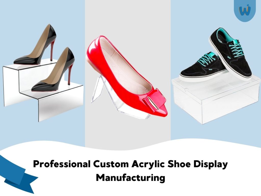 custom acrylic shoe display China manufacturer
